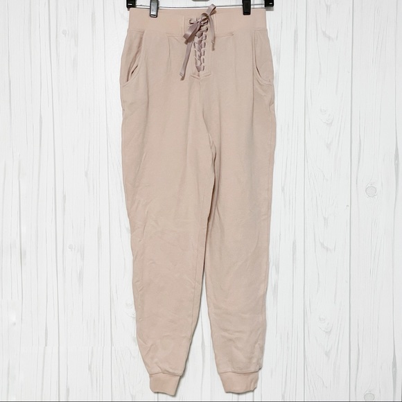 Spiritual Gangster Peace Mode Lace Up Jogger Sweatpants Size Small - Picture 2 of 8